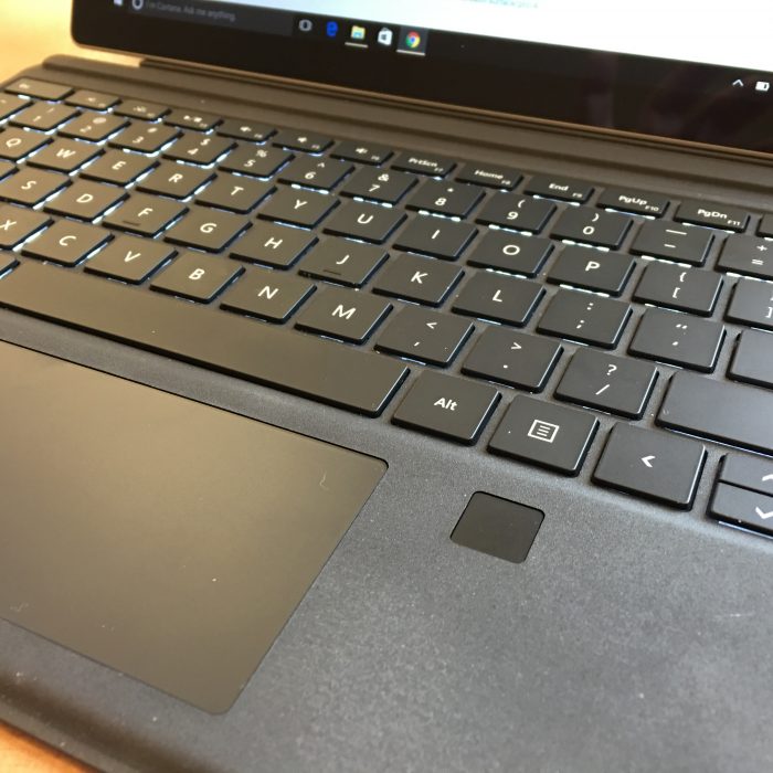 microsoft surface pro 4 type cover with fingerprint reader