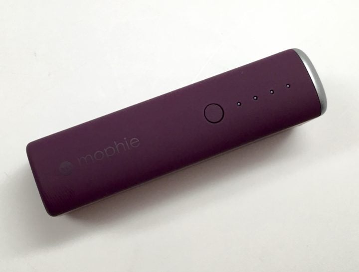 The Mophie Power Reserve 1X is small, portable and colorful as well.