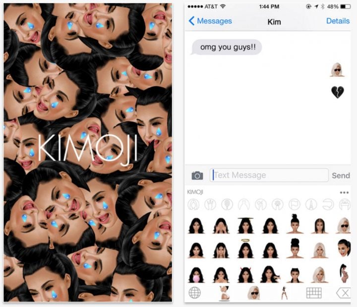 The new Summer Kimoji adds over 100 Kardashian emoji and 19 gifs for 99 cents. 