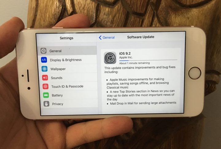Here's what's new in iOS 9.2.