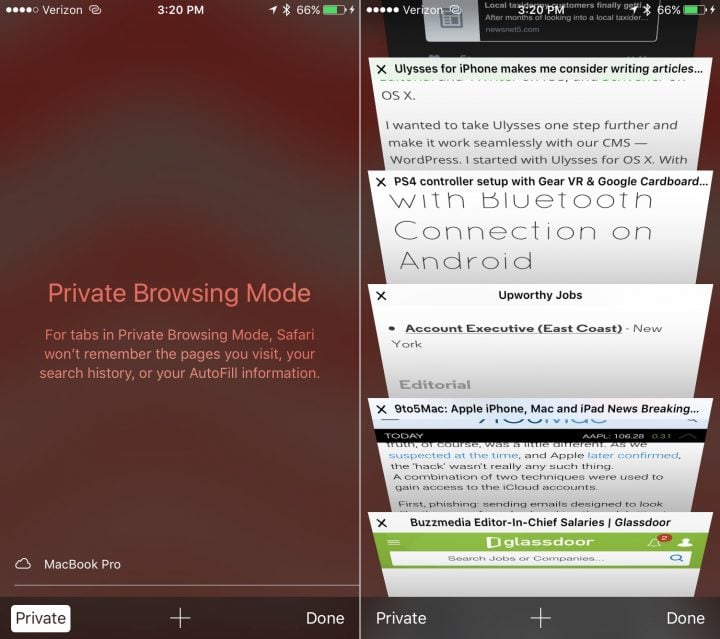 Learn how to use private browsing mode on the iPhone with iOS 9 and up.