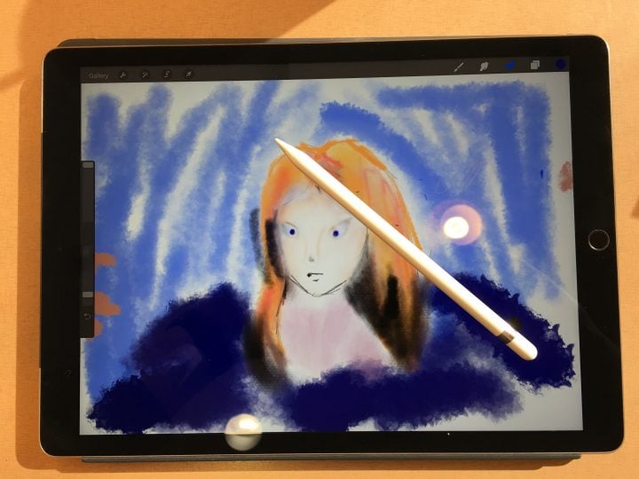 ipad pro and apple pencil with procreate