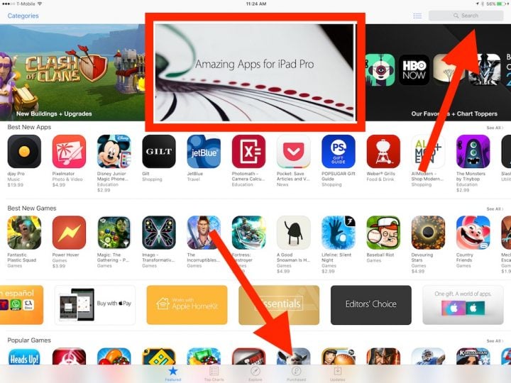 ipad pro app store