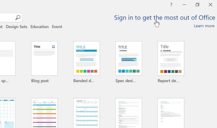 sign in to get the most out of office
