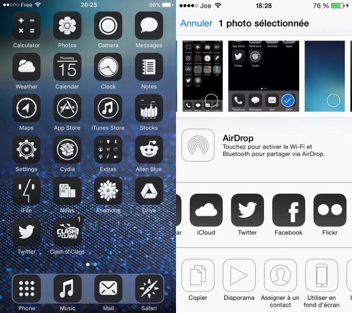 0bscure 7 iOS Theme