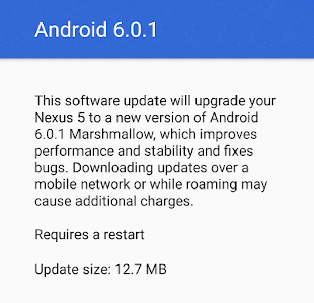 April Nexus 5 Android 6.0.1Review