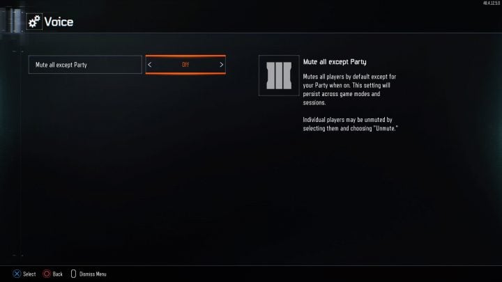 If you normally play in a party, you may want to mute all other players by default.