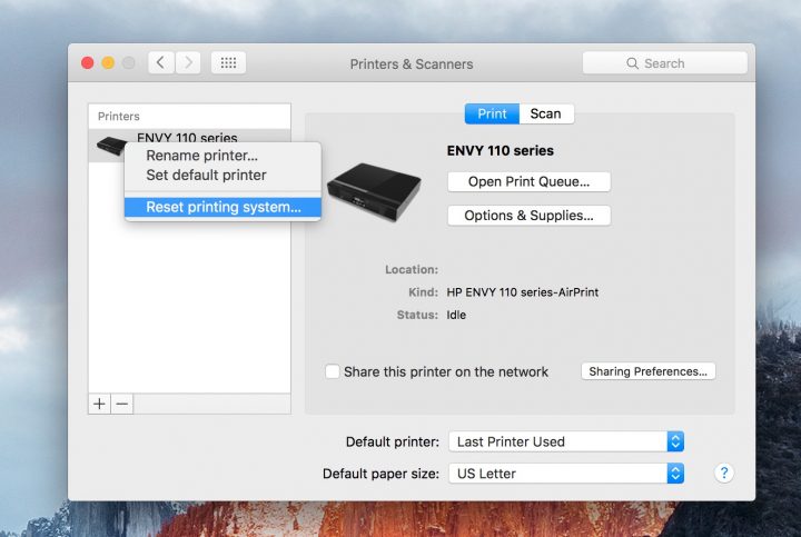 Fix OS X El Capitan printer problems in minutes.