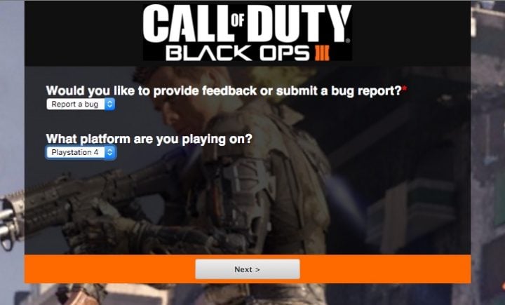 Report Black Ops 3 problems