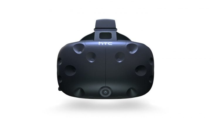 The HTC Vive virtual reality headset.
