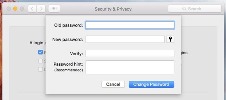 Set Up a Login Password