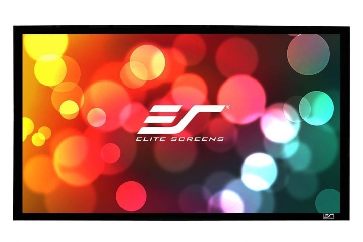 An example projector screen from Elite Screens.