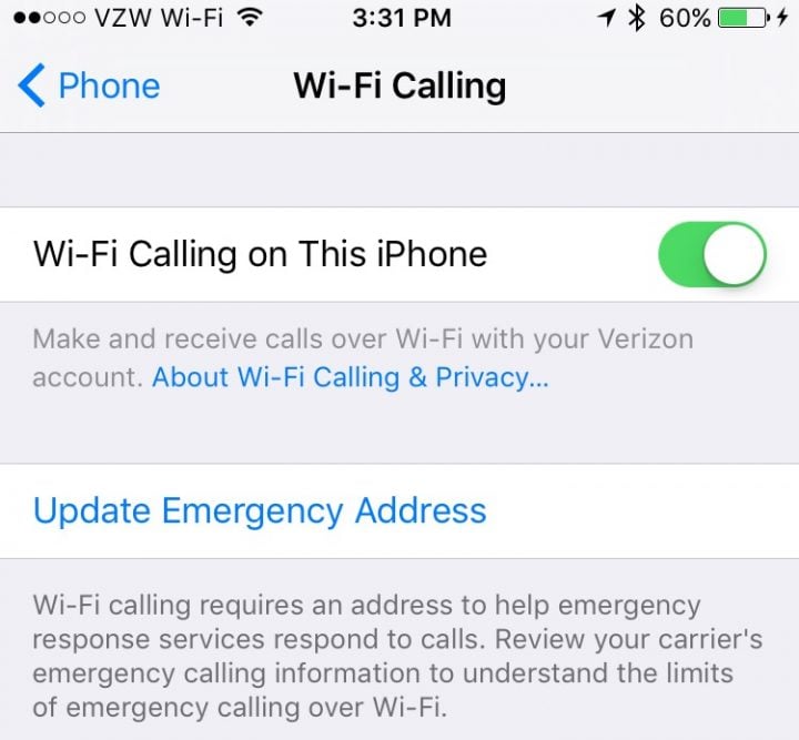What you need to know about Verizon WiFi calling on iPhone.