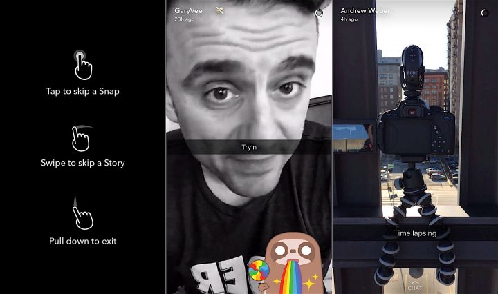 Here's what's new in Snapchat stories. 