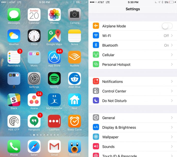 How to Use Night Shift iOS 9.3 Night Mode - 1