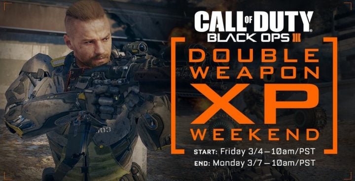 What you need to know about the March Black Ops 3 Double Weapon XP weekend.