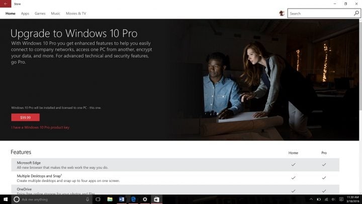 Upgrade from Windows 10 Home to Windows 10 Pro (6)
