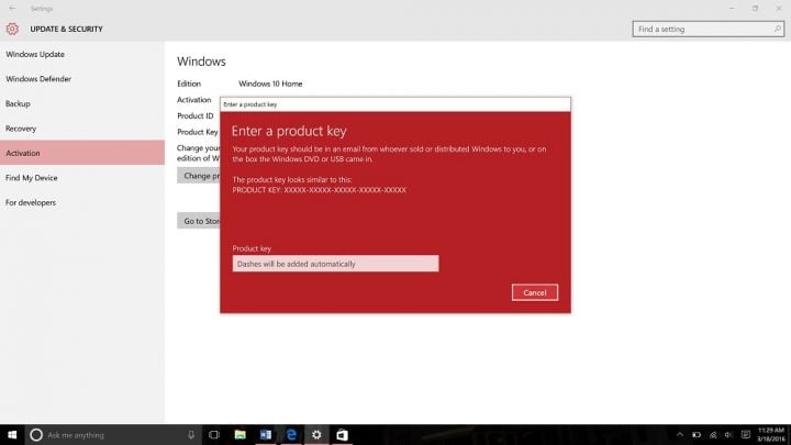 Upgrade from Windows 10 Home to Windows 10 Pro (8)