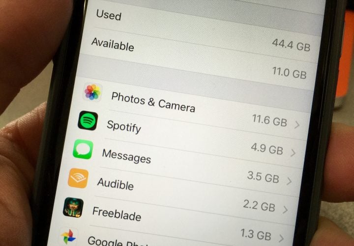 After photos, movies and music - games are another major item that can take up your iPhone SE storage.