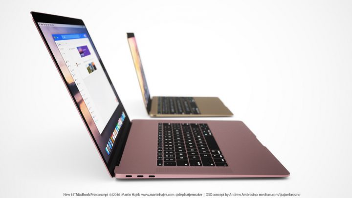 The 2016 MacBook Pro features will likely include an upgraded USB Type C port. Concept by Martin Hajek. 