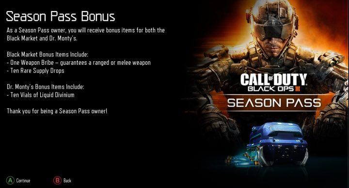 Black Ops 3 Season Pass Bonus