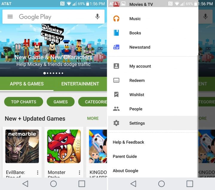how to change default video player on lg g4