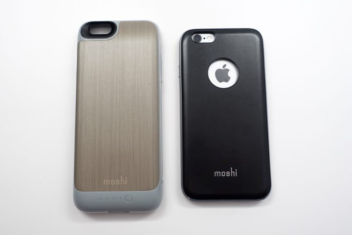 The battery back works with other Moshi cases like this leather iPhone 6s case.