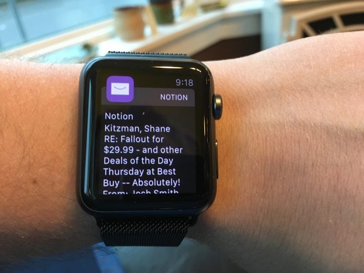 Smart notifications only interrupt for really important messages on iPhone and Apple Watch.