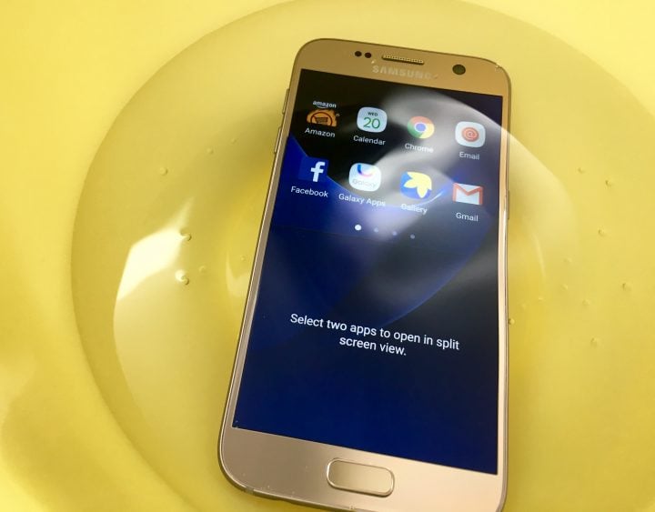 It's great to have a smartphone that is waterproof to a degree.