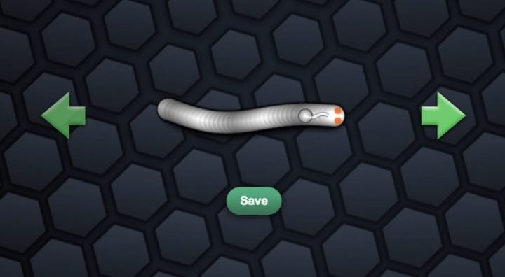 You can only get Slither.io skins online for now.