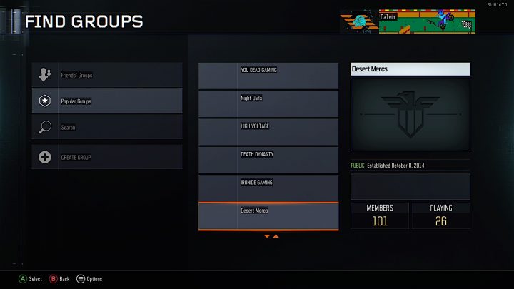 This hotfix update adds in Black Ops 3 Groups.
