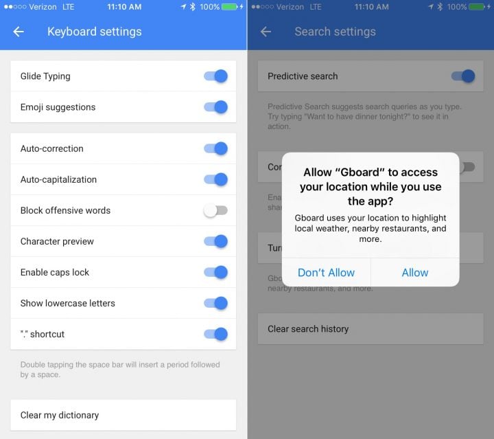 Change these Gboard settings.