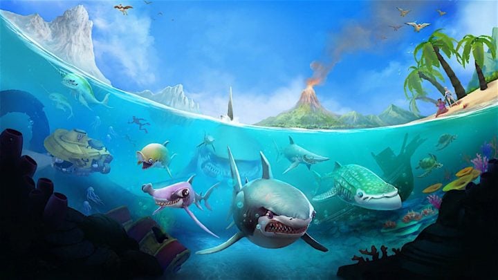 Hungry Shark World is a game with a lot of in app purchases. 