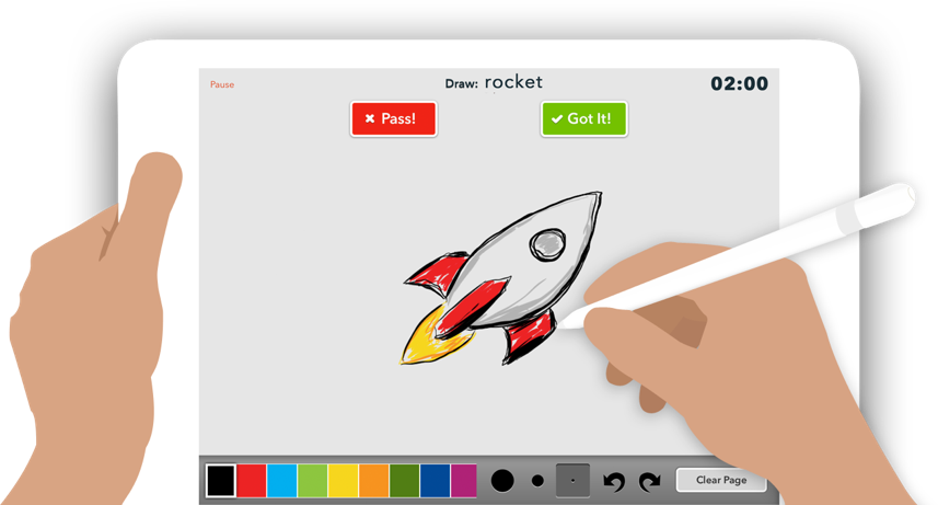 Check out SketchParty TV, a fun Apple TV app that is a high-tech Pictionary or Win, Lose or Draw style game.