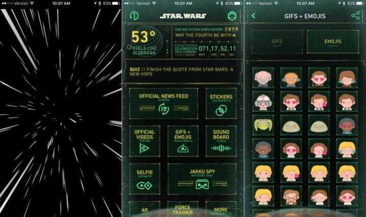 Install the official app for access to Star Wars Emoji.