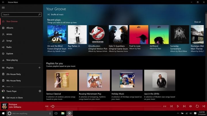 Groove Music Gets an Upgrade