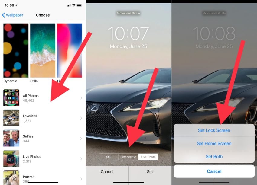 Choose your iPhone lock screen options. 