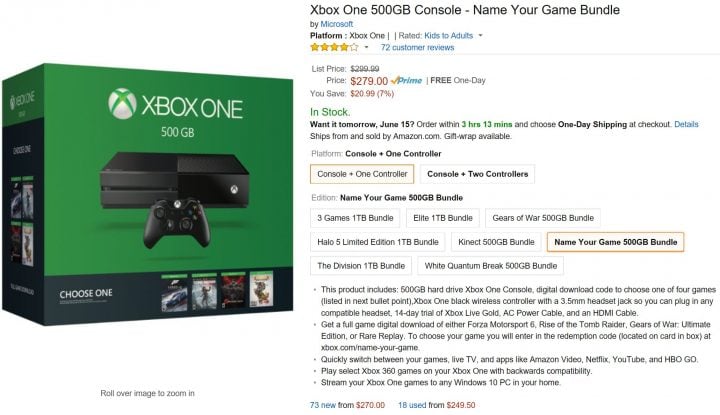 Xbox One Price Cut