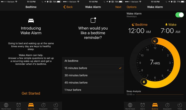 Wake Up Alarm: iOS 10 Tells You to Go to Bed