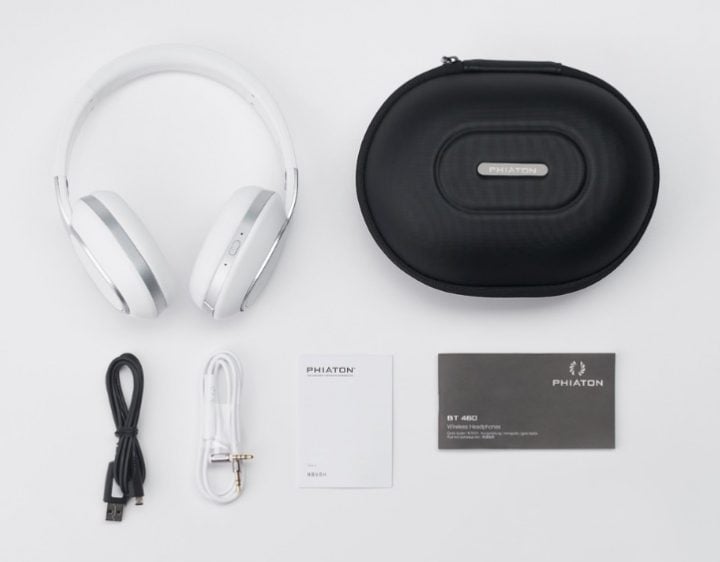 phiaton bt 460 headphones case and accessories