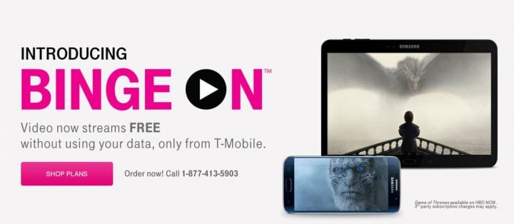 t-mobile binge on