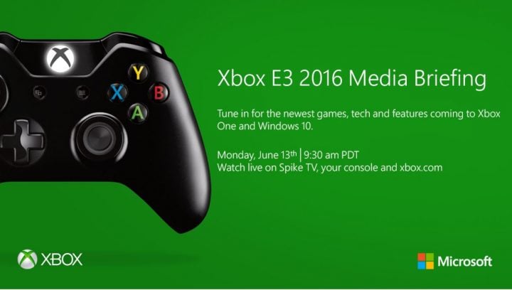 invitación a la sesión informativa para los medios de xbox e3 2016