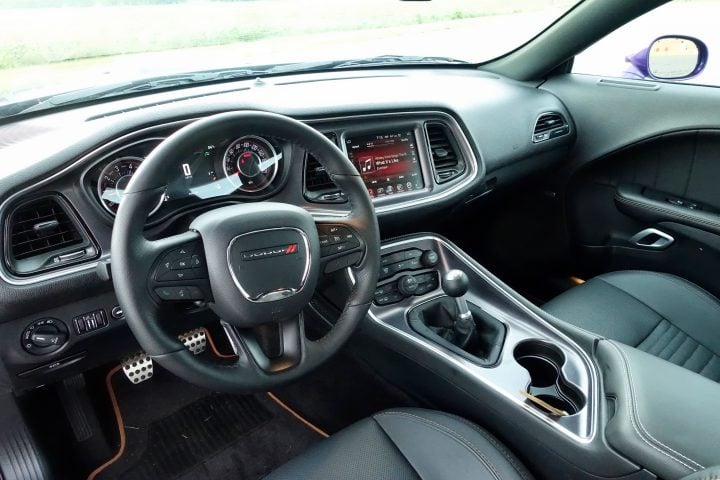 Everything from the 8.4-inch uConnect console to the center stack angle towards the driver, creating a driver-centric cockpit.