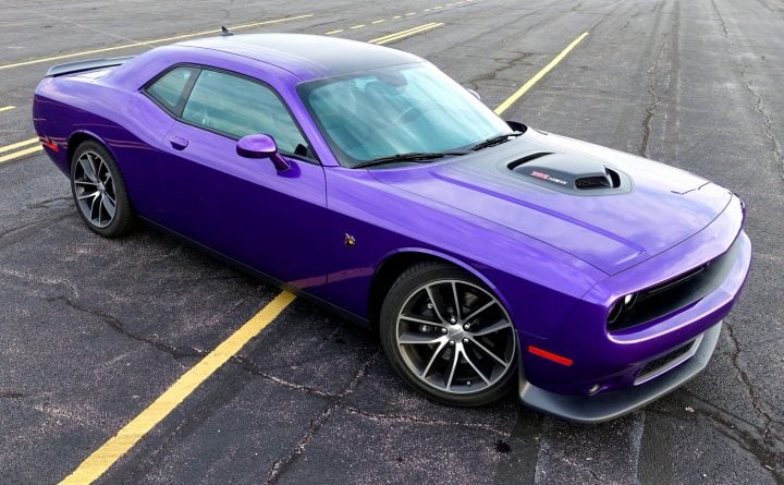 A Shaker hood and 392 HEMI adds to the, look at me, exterior of the 2016 Dodge Challenger.