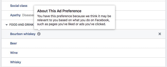 Find out why you see Facebook ads.