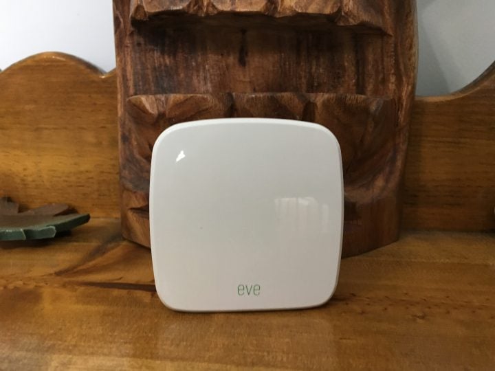 This is the Elgato Eve Room is a small sensor to track air quality and more in your home.