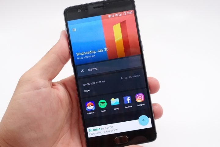 The OnePlus 3 is fast and it runs a close to stock looking version of Android with handy upgrades.