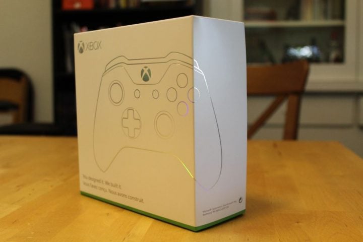 The display box for Xbox Design Lab controllers. 