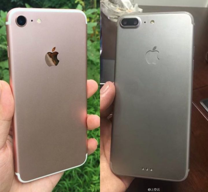 Purported iPhone 7 and iPhone 7 Plus dummy models.