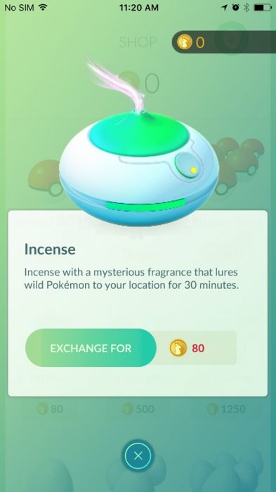 pokemon go incense